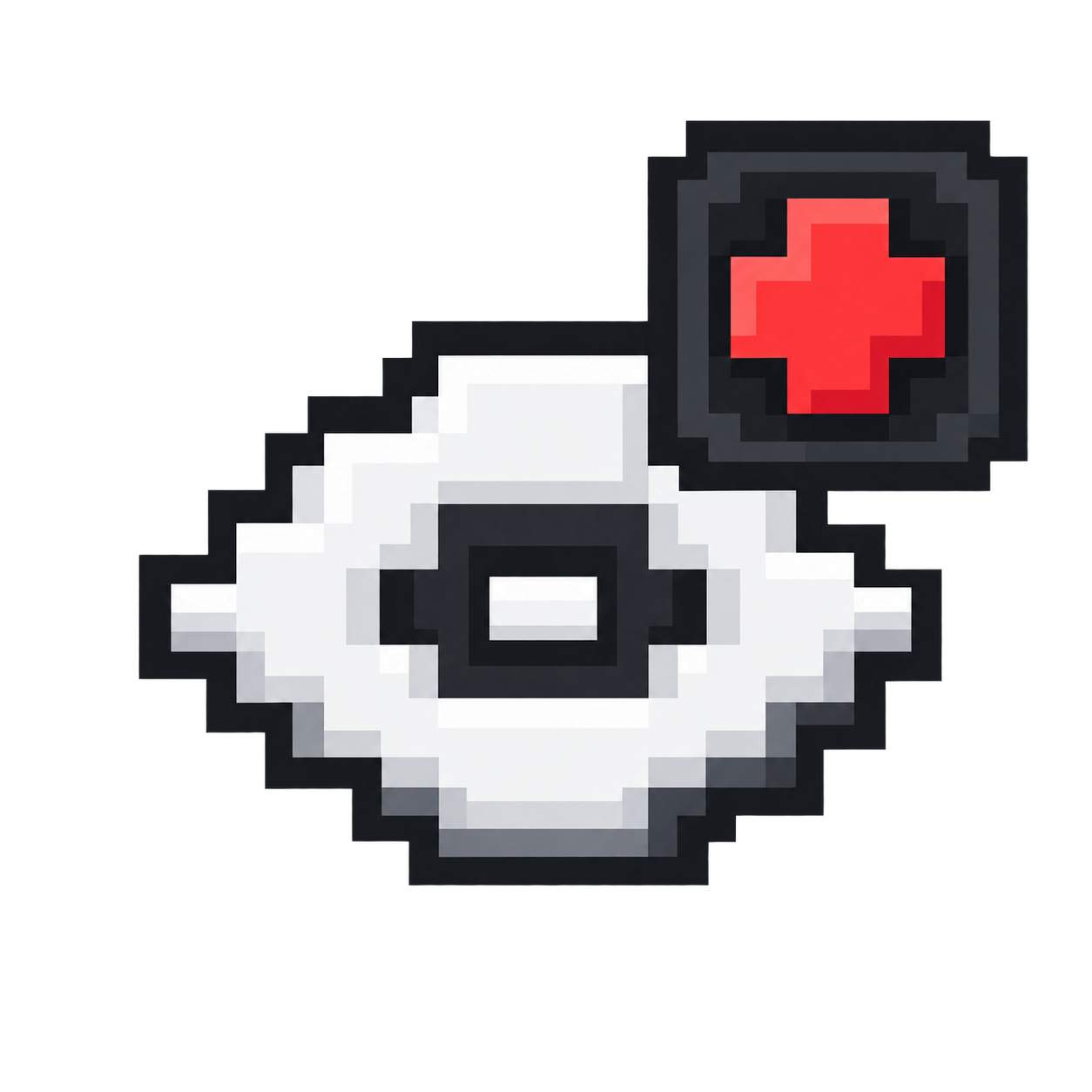 Optic eye and recording indicator logo